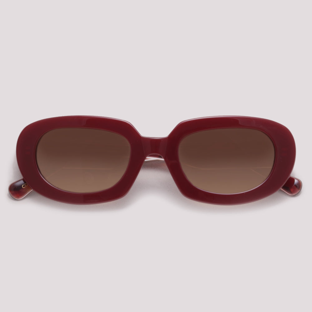 Anima Sou Destemida C02 Vinho Brilho e Mesclado Marrom Degradê - Sol - 50 mm