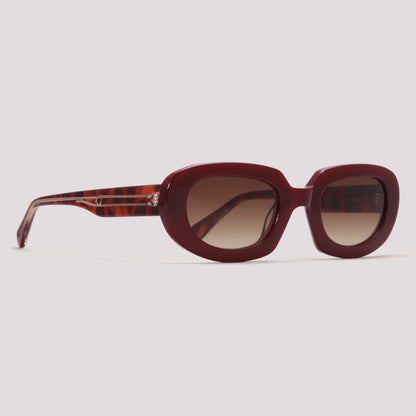 Anima Sou Destemida C02 Vinho Brilho e Mesclado Marrom Degradê - Sol - 50 mm