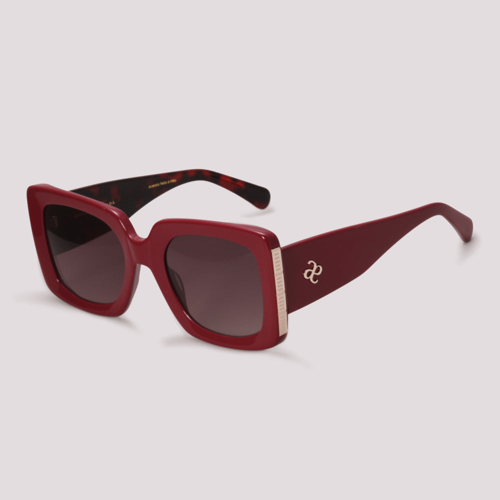 Anima Sou Meticulosa C01 Vinho Brilho Marrom Degradê - Sol - 53 mm