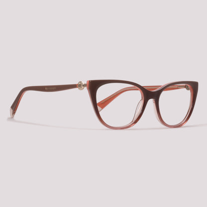 Ana Hickmann Vivi 5 Clip on Marrom Translúcido Marrom Degradê - Grau - 55 mm