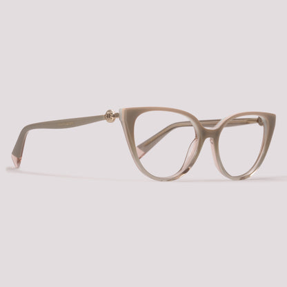 Ana Hickmann Vivi 6 Clip on H02 Nude Brilho Marrom Degradê - Grau - 53 mm