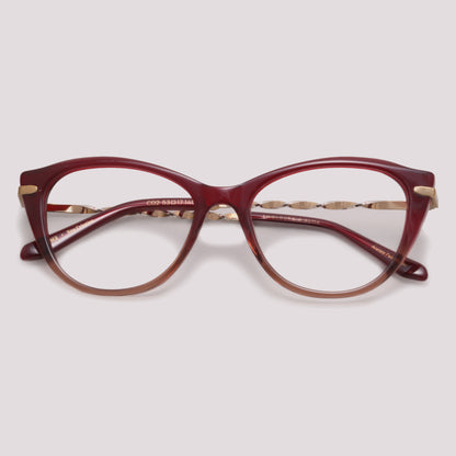 Anima Sou Criativa C02 Vinho Degradê - Grau - 53 mm