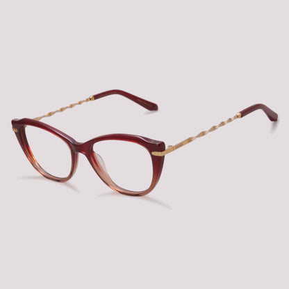 Anima Sou Criativa C02 Vinho Degradê - Grau - 53 mm