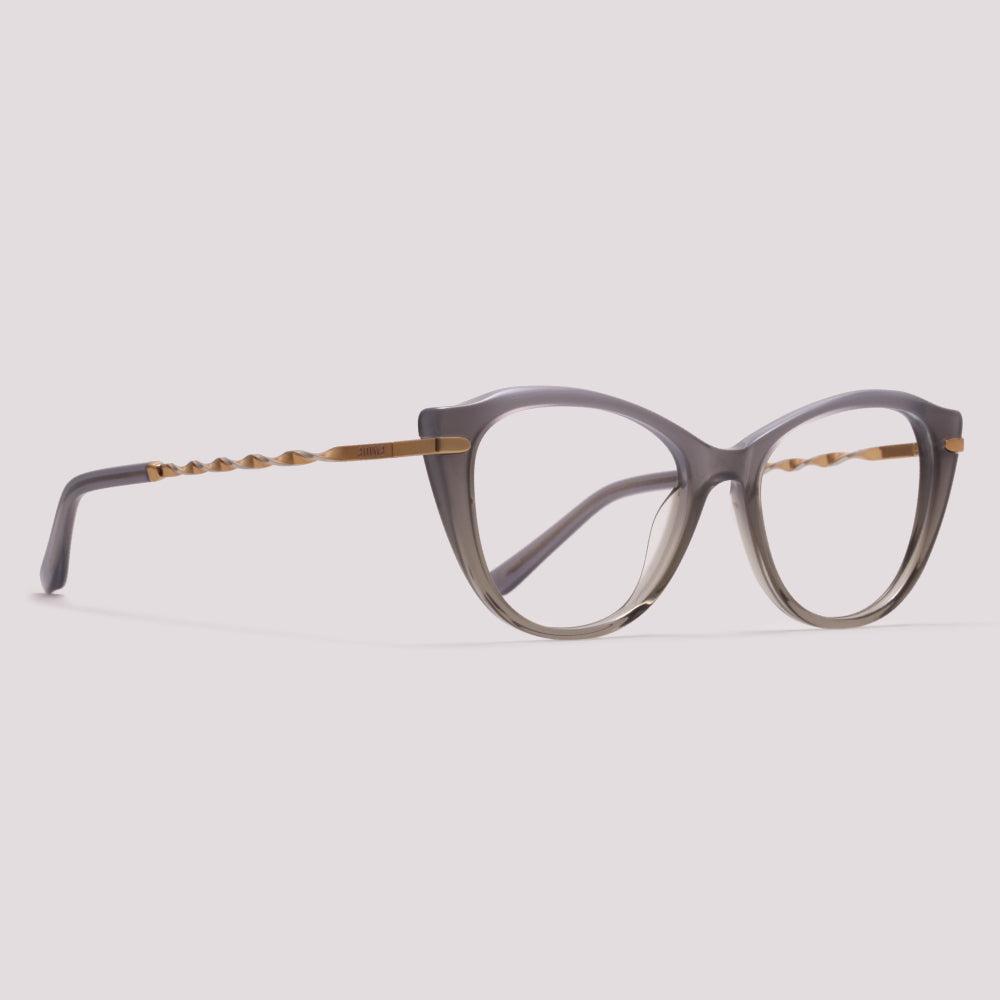 Anima Sou Criativa H02 Cinza Translúcido Degradê - Grau - 53 mm