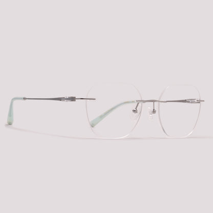 Anima Sou Valente 03A Prata Brilho e Verde - Grau - 52 mm