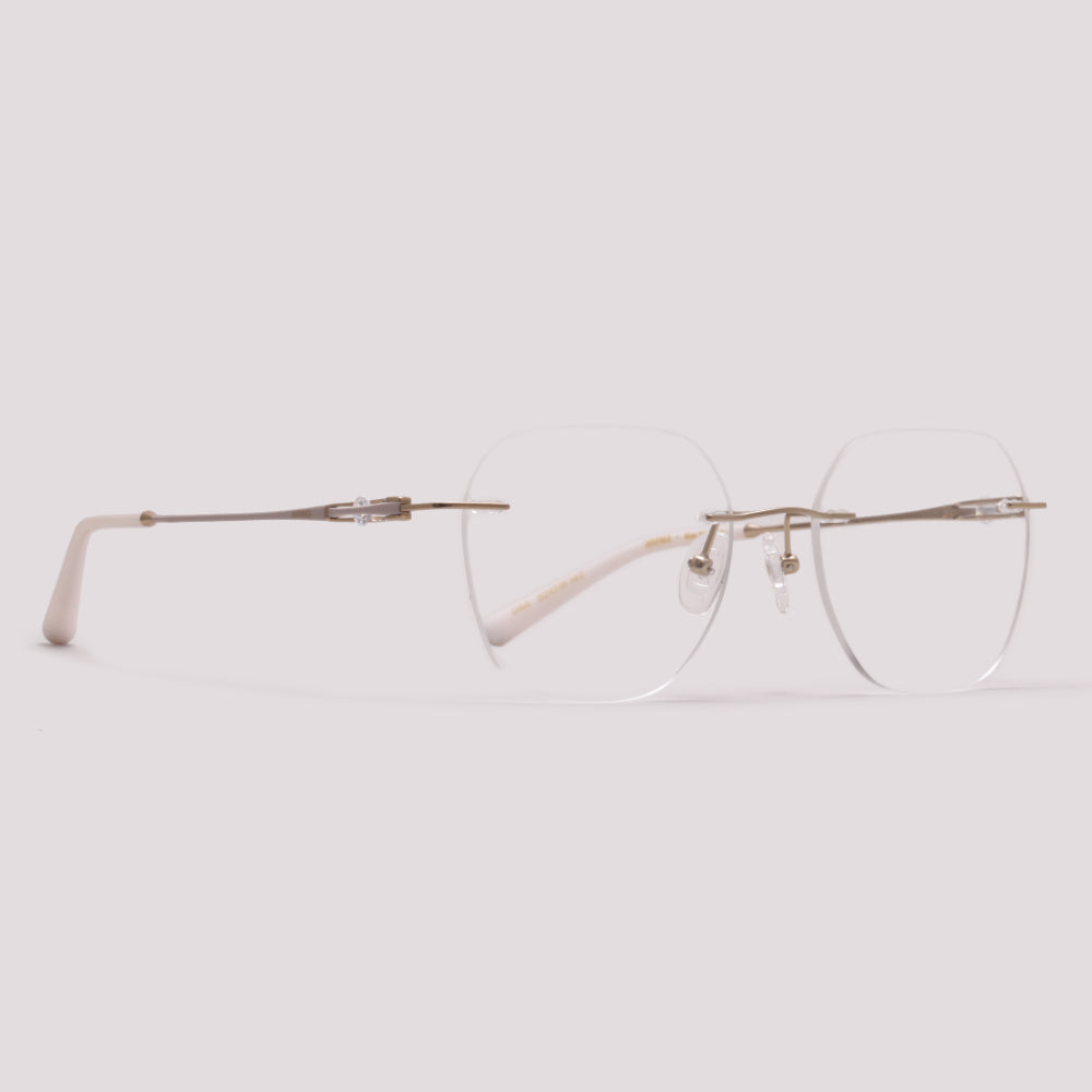 Anima Sou Valente 04A Dourado Brilho e Branco - Grau - 52 mm