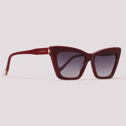 Ana Hickmann AH90037 C01 Vinho Brilho Preto Degradê - Sol - 55 mm