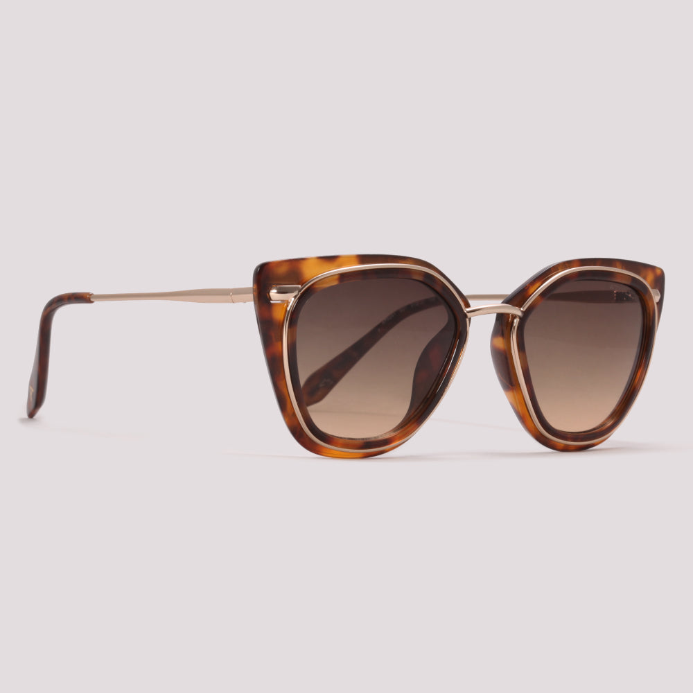 Atitude AT5351 G21 Marrom Mesclado e Dourado Brilho Marrom Degradê - Sol - 51 mm