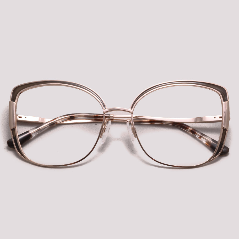 Ana Hickmann AH10037 04A Dourado e Marrom Translúcido - Grau - 55 mm