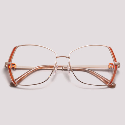 Ana Hickmann AH10042 10A Dourado Brilho e Laranja - Grau - 55 mm