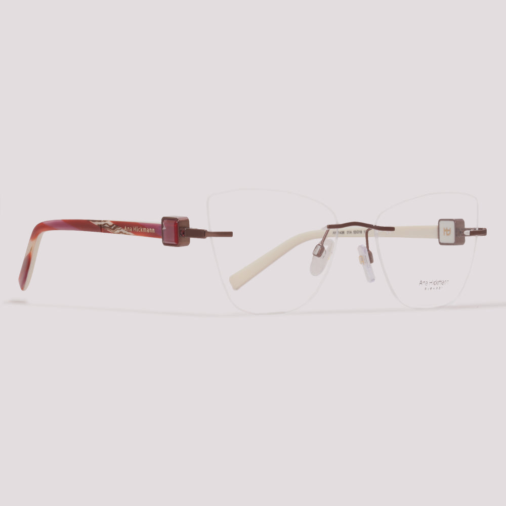 Ana Hickmann AH1436 01A Mesclado - Grau - 53 mm
