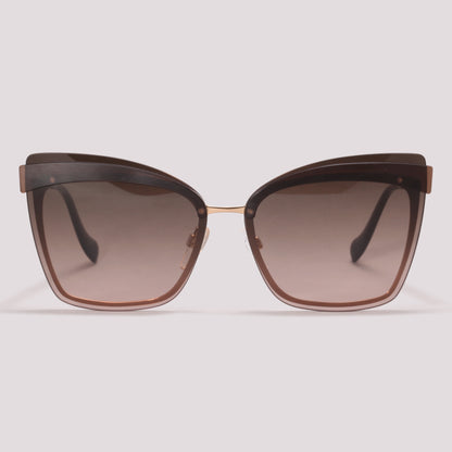 Ana Hickmann AH3177 04F Dourado e Marrom Brilho Marrom Degradê - Sol - 64 mm