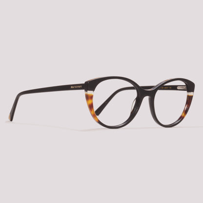 Ana Hickmann AH60020 A01 Preto e Marrom Mesclado - Grau - 54 mm