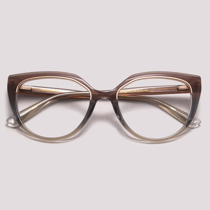 Ana Hickmann Sara 1 AH60070 M07 - Cinza Degradê Translúcido - Grau - 53 mm