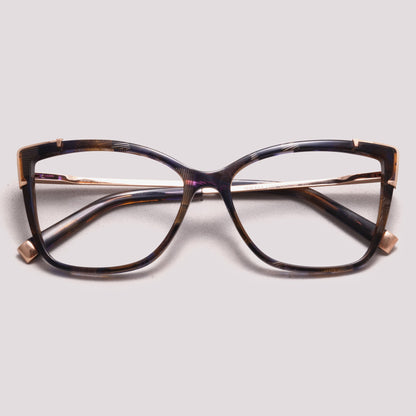 Ana Hickmann AH6444 G22 Roxo Marrom Mesclado - Grau - 55 mm