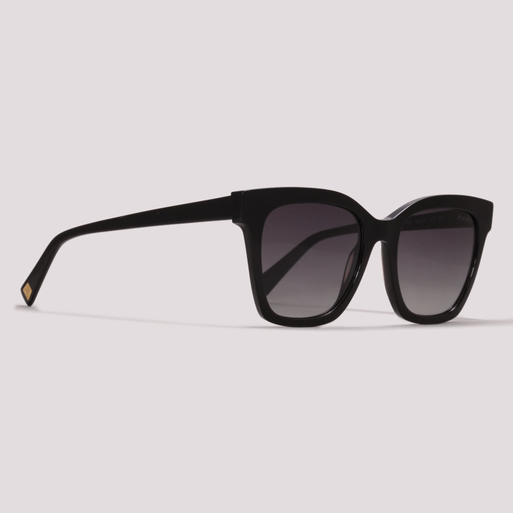 Hickmann HI9071 A02 Preto Brilho Preto Degradê - Sol - 53 mm