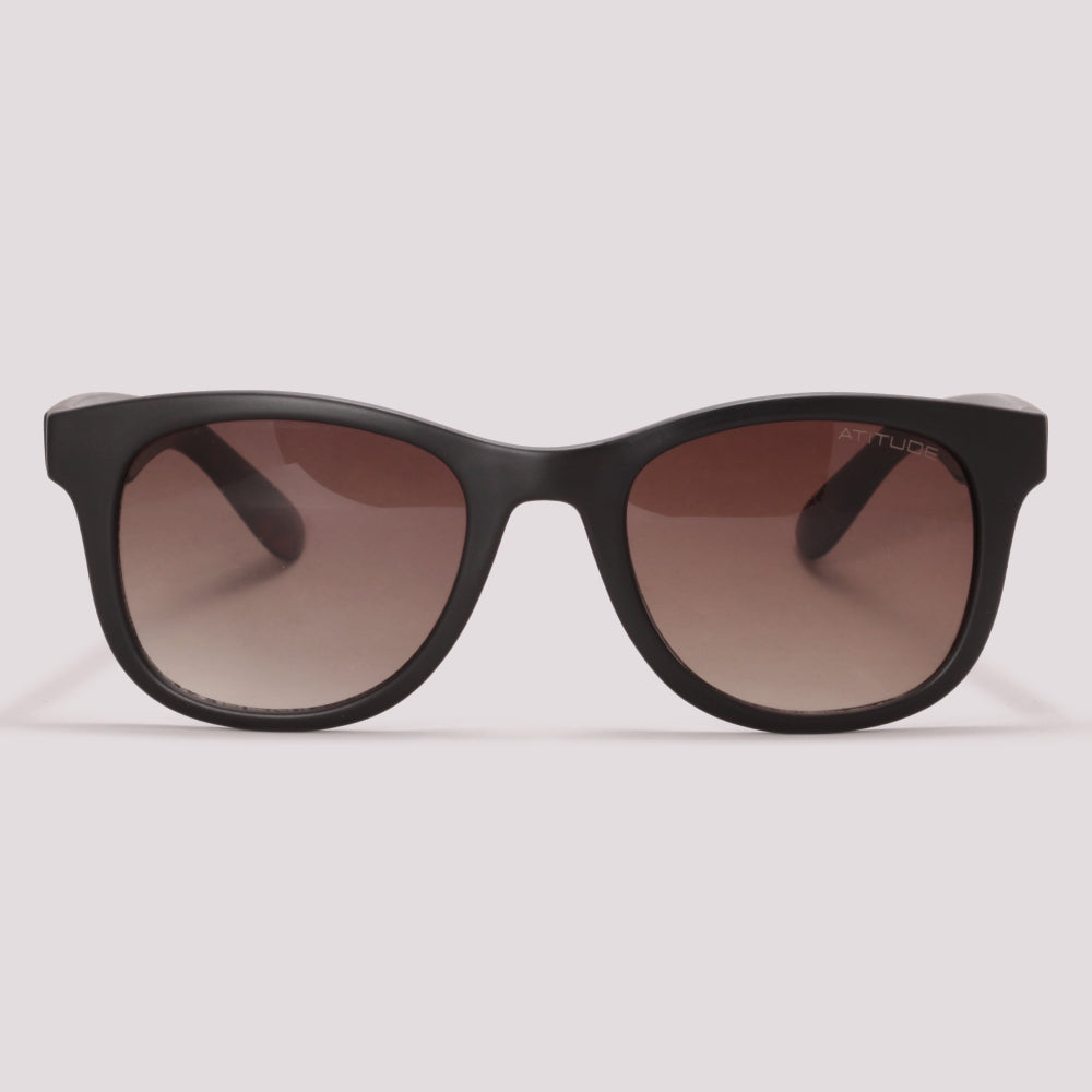 Atitude AT5257 A14 Preto Fosco e Marrom Mesclado Marrom Degradê - Sol - 51 mm