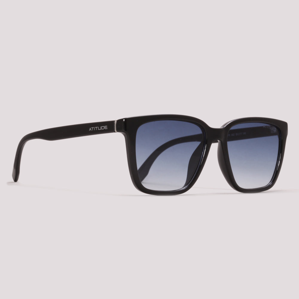 Atitude AT8070 A02 Preto Brilho Azul Degradê - Sol - 53 mm