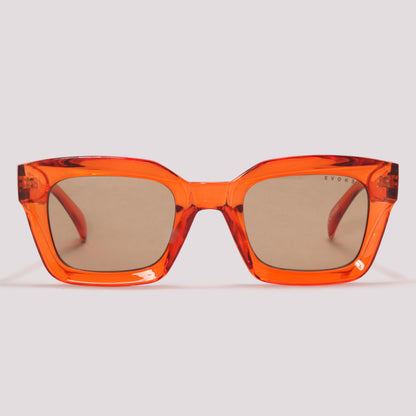 Evoke EVK 41 L03 Laranja Translúcido Marrom - Sol - 51 mm