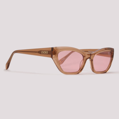 Evoke EVK 42 G02 Marrom Translúcido Rosa - Sol - 52 mm