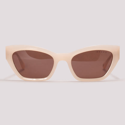 Evoke EVK 42 N01 Off- White Brilho Marrom - Sol - 52 mm