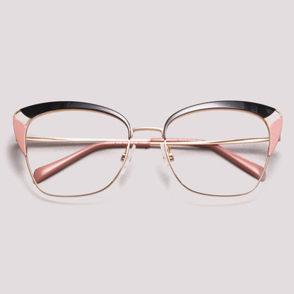 Hickmann HI2009 09B Preto Rosa e Dourado Brilho - Grau - 55 mm