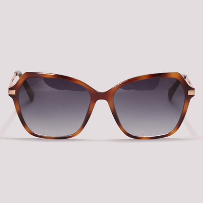 Hickmann Flora 4 HI50005 G21 Marrom Mesclado e Dourado Preto Degradê - Sol - 55 mm