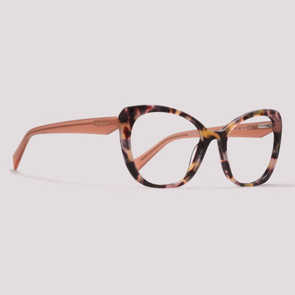 Hickmann HI60034 G21 Marrom e Rosa Mesclado Translúcido - Grau - 55 mm