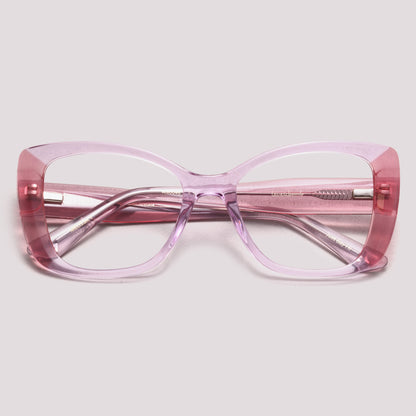 Hickmann Melissa 1 HI60046 R02 Lilás e Rosa Translúcido  - Grau - 53 mm