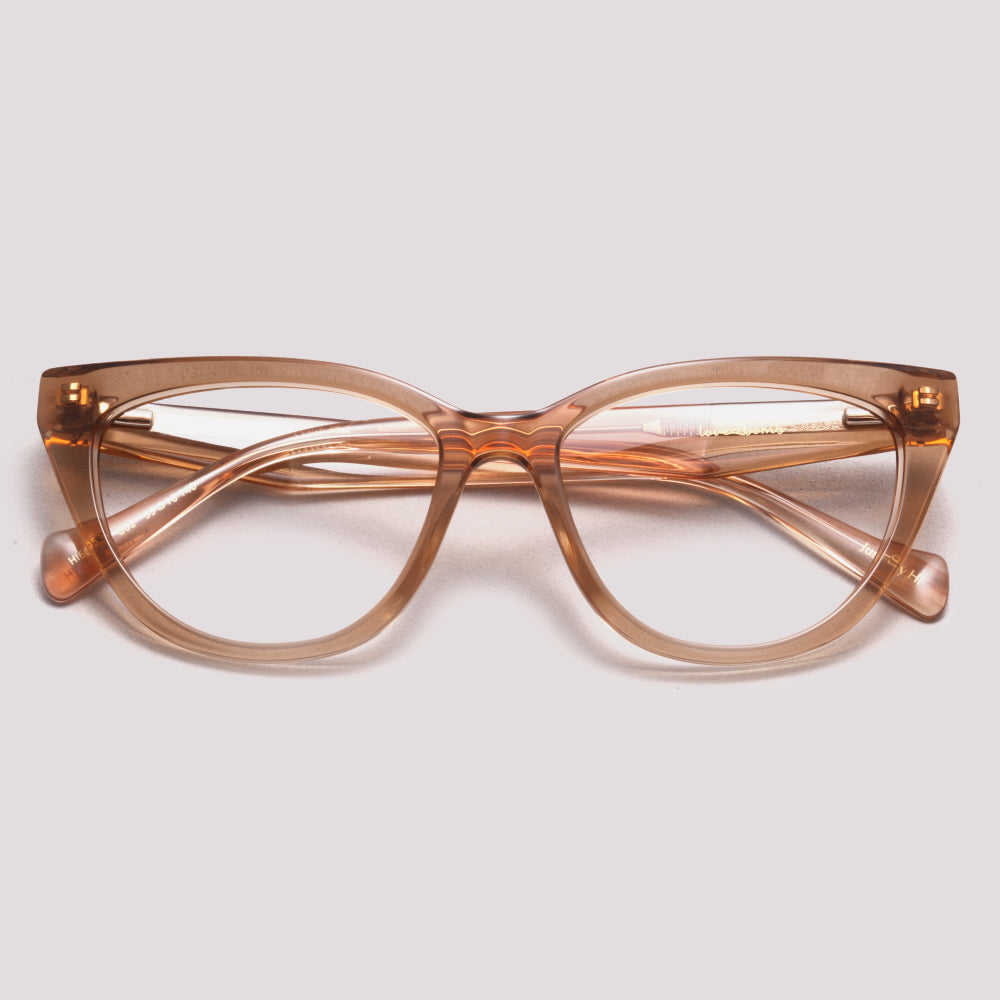 Hickmann Hibisco 2 HI60053 G02 Marrom Translúcido Brilho - Grau - 53 mm