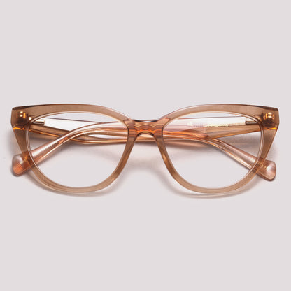 Hickmann Hibisco 2 HI60053 G02 Marrom Translúcido Brilho - Grau - 53 mm