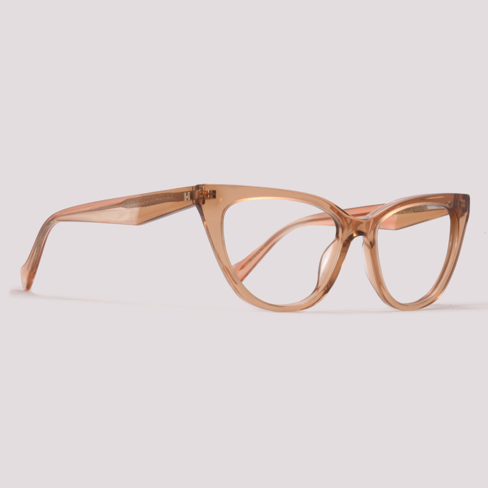 Hickmann Hibisco 2 HI60053 G02 Marrom Translúcido Brilho - Grau - 53 mm