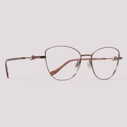 Ana Hickmann Maju 2 01A Marrom Brilho - Grau - 52 mm