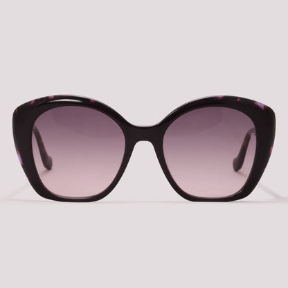 Ana Hickmann Mari 4 R01 Roxo Mesclado Preto Degradê - Sol - 54 mm