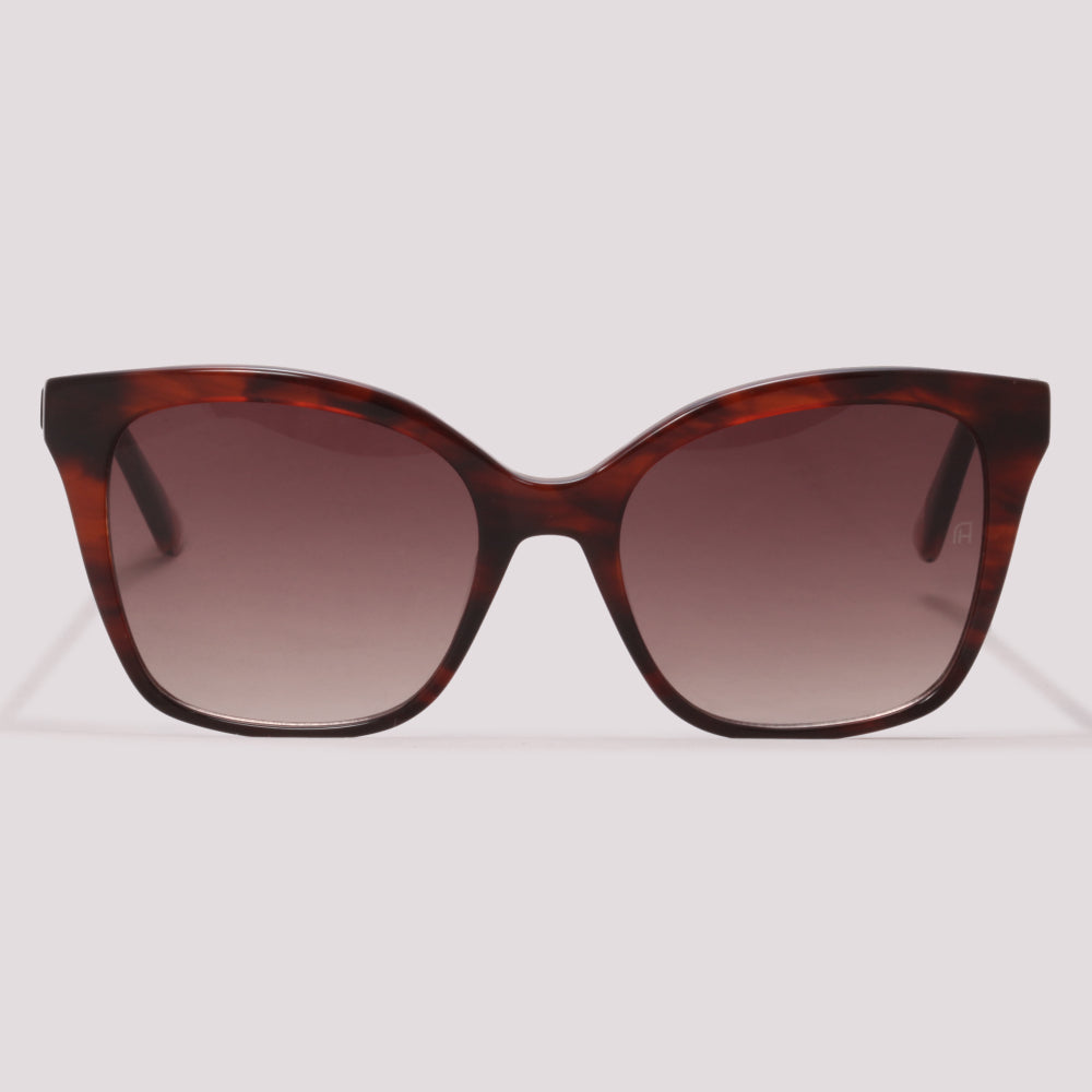 Ana Hickmann Nina 11 G22 Marrom Mesclado Marrom Degradê - Sol - 54 mm