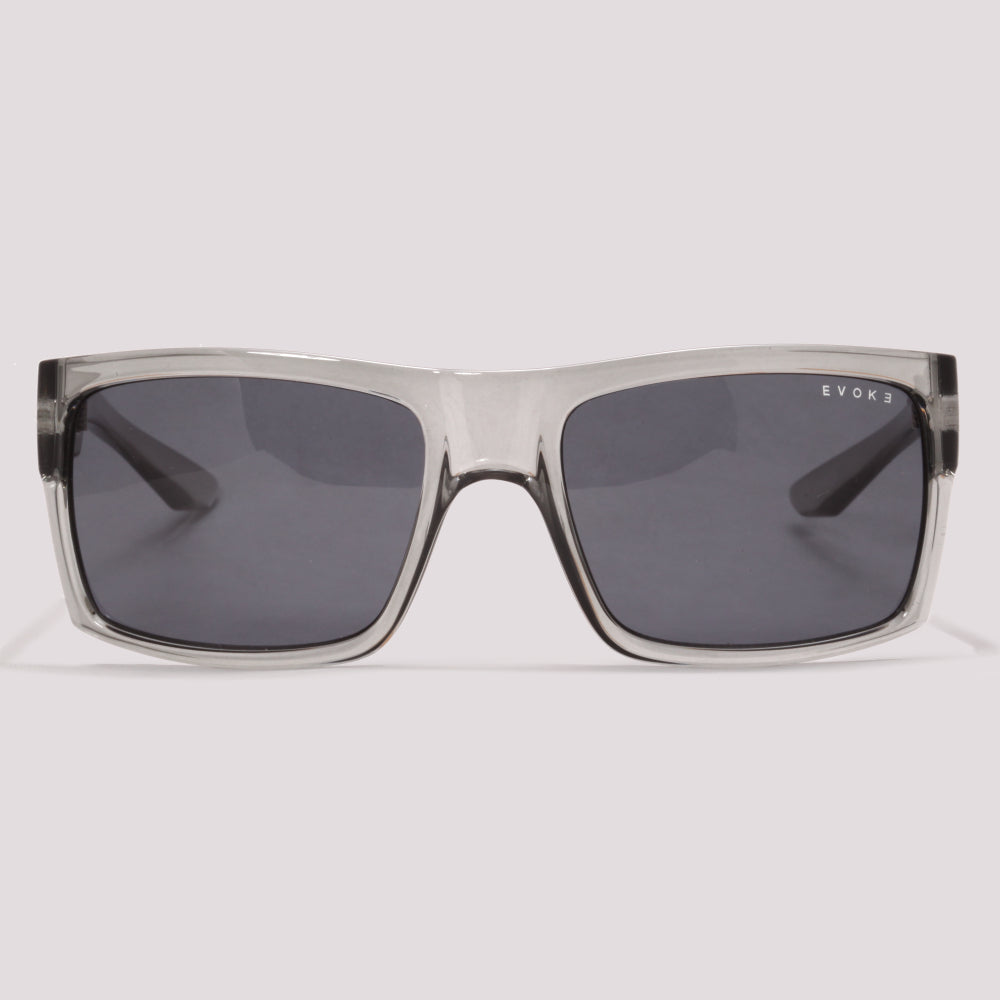 Evoke The Code II BRH01 Cinza Translúcido Preto Degradê - Sol - 59 mm