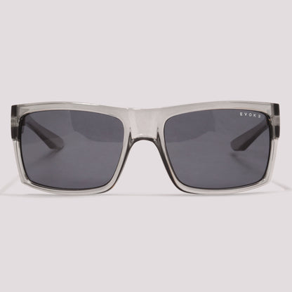 Evoke The Code II BRH01 Cinza Translúcido Preto Degradê - Sol - 59 mm