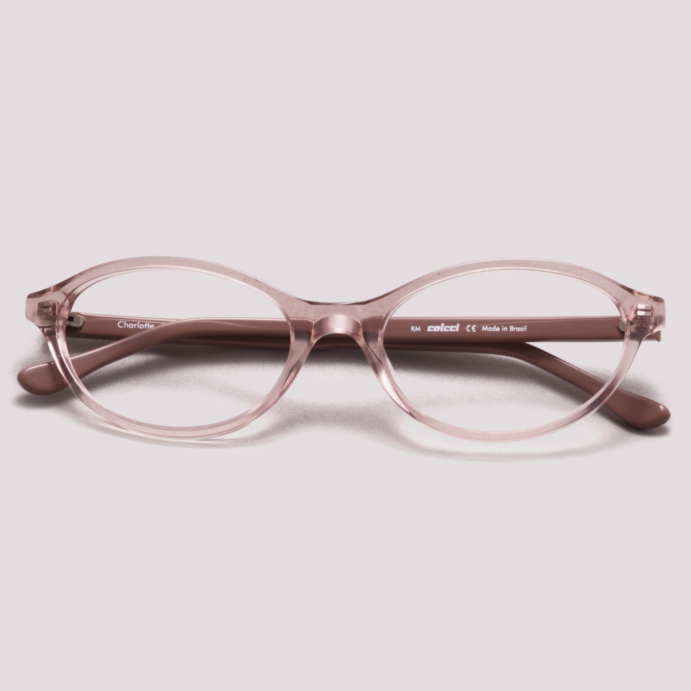 Colcci Charlotte Rosa Translúcido e Nude - Grau - 53 mm