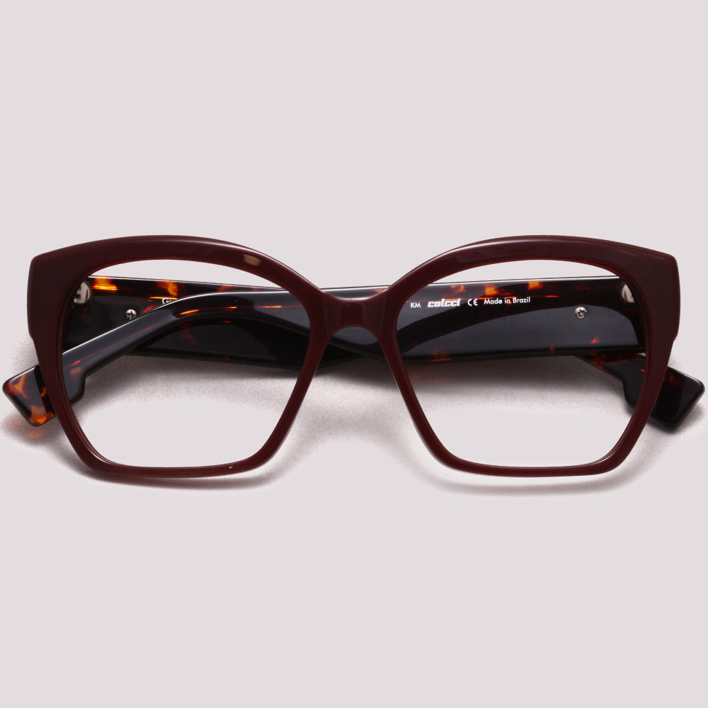 Colcci Giovana Vinho Brilho e Marrom Mesclado - Grau - 54 mm
