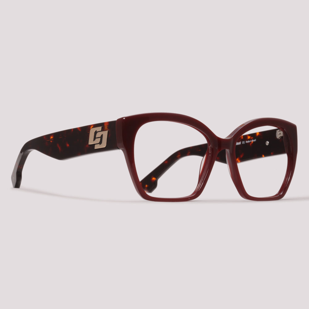 Colcci Giovana Vinho Brilho e Marrom Mesclado - Grau - 54 mm