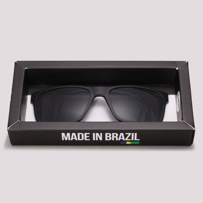 Clip on para Óculos HB Switch 0339 Preto Fosco Preto Polarizado