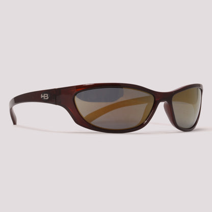 HB Still a Secret Marrom Translúcido Dourado Espelhado - Sol - 62 mm