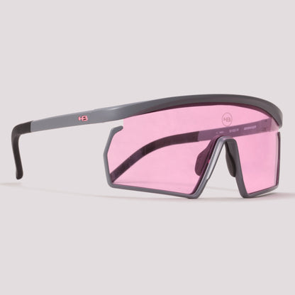 HB Spinner Cinza Fosco + Preto Fosco Moonstone Rosa - Sol - 141 mm