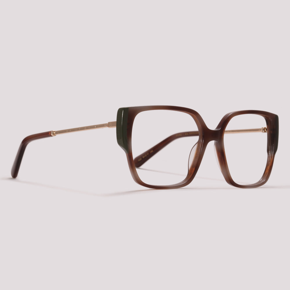 Anima Sou Perfeccionista G22 Marrom e Verde Brilho - Grau - 54 mm