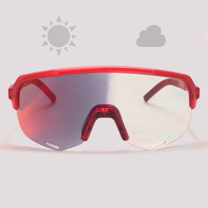 HB Edge S Vermelho Fosco Fotossensivel Vermelho Espelhado (Photo) - Sol - 169 mm