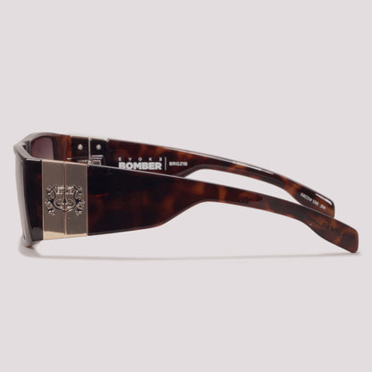 Evoke New Bomber BRG21B Marrom Mesclado Marrom Degradê - Sol - 58 mm