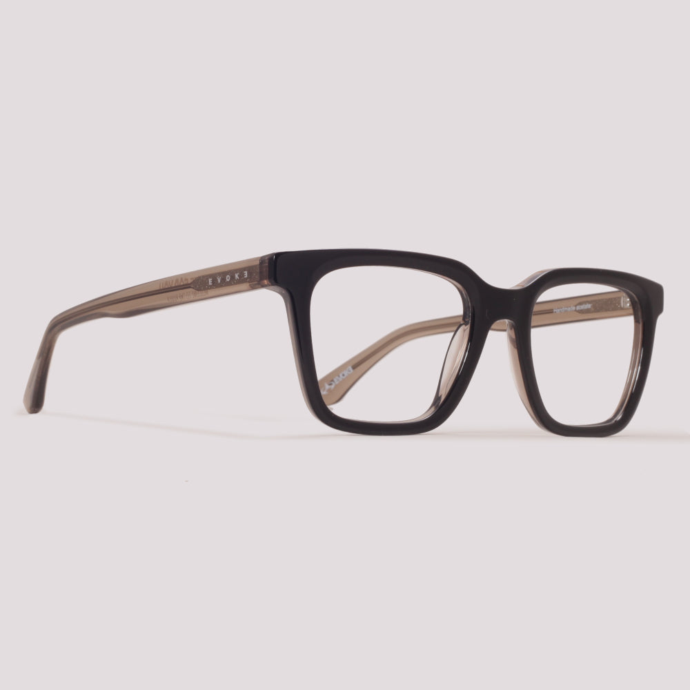 Evoke Clip on Square II G01 Marrom Translúcido Marrom Degradê - Grau - 52 mm