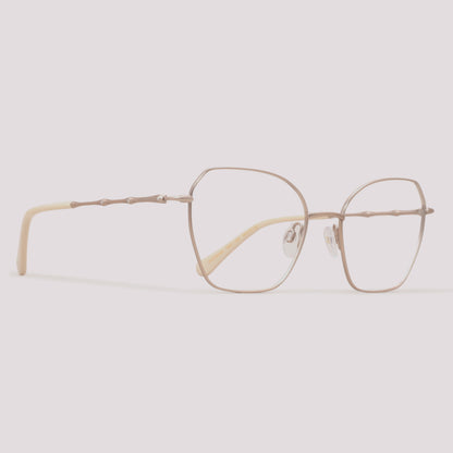 Ana Hickmann Cris 1 04C Dourado Fosco - Grau - 55 mm