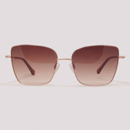 Ana Hickmann Cris 4 05A Dourado Fosco Marrom Degradê - Sol - 59 mm
