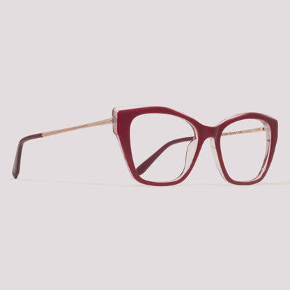 Jean Marcell JM6126 C01 Vermelho e Transparente - Grau - 50 mm